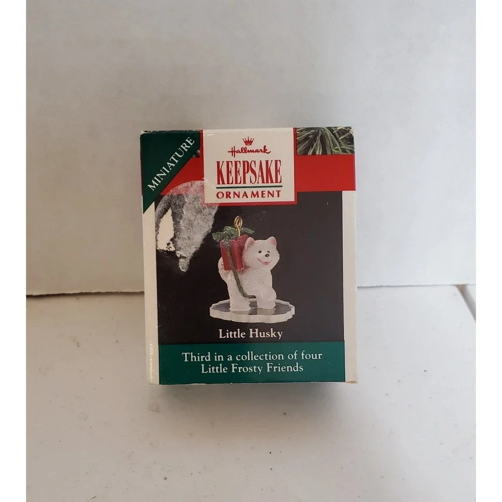 Hallmark Vintage Ornament Little Husky Miniature 1990